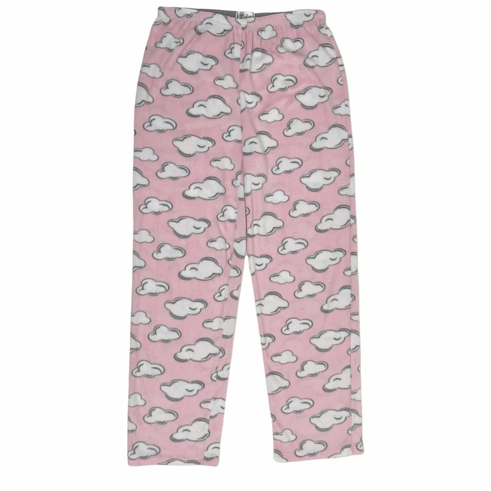 PJ Salvage Girls Pink and White Cloud Pattern Pajama Pants Size XL (Girls 16)